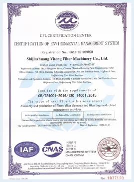 ISO14001 Certificate